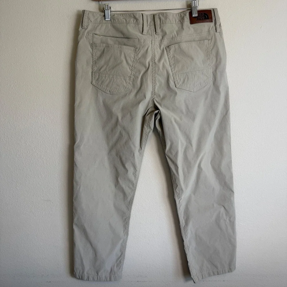 The North‎ Face Mens Pants 36 Beige Stretch Nylon Hiking Outdoor Casual Pants